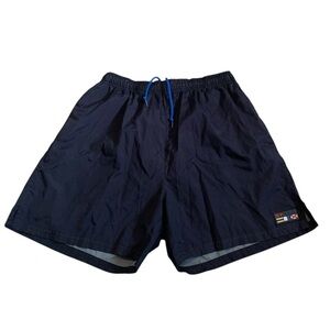 DAVID JONES Navy Blue Quick-Dry Swim Trunks Men's Size  M